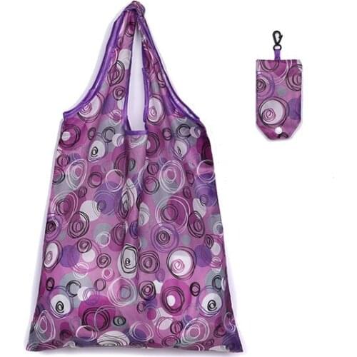 Oxford Fabric Foldable Storage Bags Reusable Shopping Bags For Groceries Eco-Friendly Washable Travel Journey Bags 38x58cm