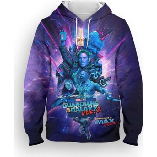 Oversized Hoodies For Men Marvel 3D Print Guardians Of The Galaxy Children Sweatshirt Casual Spring Harajuku Womens Tracksuit