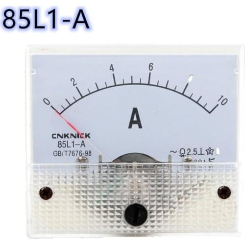 1PCS 85L1 75A/5A 100A/5A 150A/5A 200A/5A 250A/5A 300A/5A 400A/5A AC Panel Meter Analog Panel Ammeter Dial Current Gauge 64*56mm