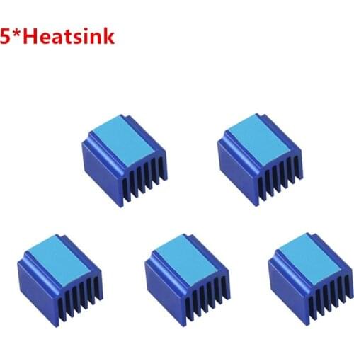 5pcs/lot Step Stick heatsink Reprap stepper cooler heat sink Aluminum alloy radiator heat exchanger for pololu stepper driver