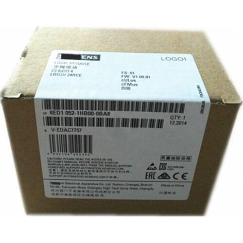 6ED1052-1HB00-0BA8 6ED1 052-1HB00-0BA8 LOGO!8 24RCEO PLC 6ED1 052-1HB00-OBA8 Can Replace 6ED1052-1HB00-0BA6 New Module