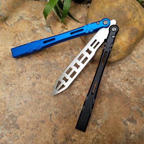 Alien original Butterfly Trainer D2 Blade 6061 aviation aluminum NotSharp Hunting Survival Knife Folding Edc Tool