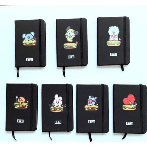 HQBTS bulletproof youth Cartoon notebook, diary, student supplies, the same style around