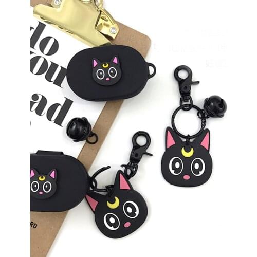 Fundas For Xiaomi Redmi AirDots Case cute Cat cartoon Keychain Silicone Earphone Cover for Redmi AirDots S Cover