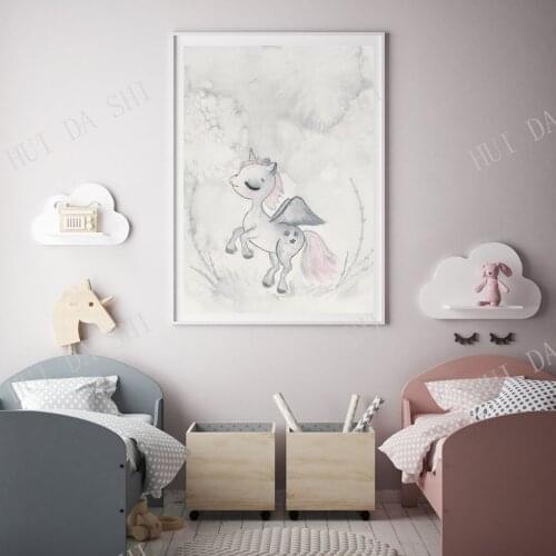 Nursery Decor, Unicorn, Whimsical Art Print, Nursery Art, Nursery Prints, Art, Kids Room Decor, Childrens Decor, Wall Decor