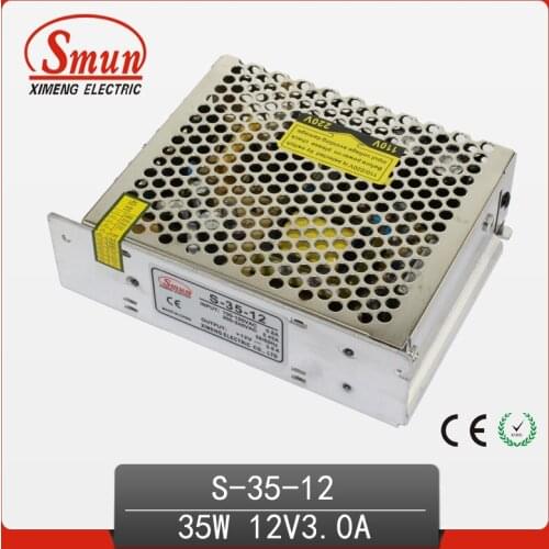 FACTORY High Efficiency 35W 12VDC 3A Switching Power Supply AC/DC SMPS