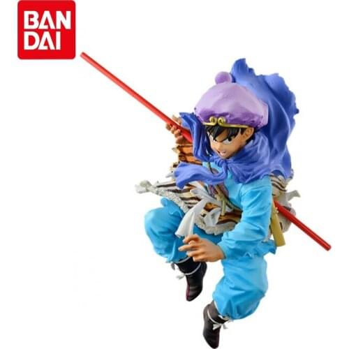 Bandai Genuine BWFC Dragon Ball World Figure Colosseum Tiger Skin Skirt Son Goku Action Figure Collections Model Toys Kids Gifts