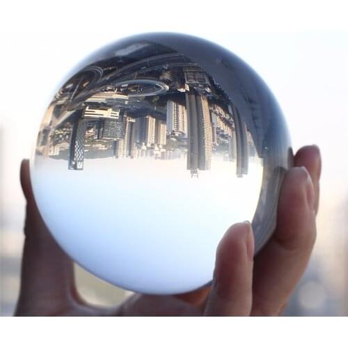 Crystal Ball Quartz Glass Transparent Ball Feng Shui Clear Color Magic Natural Glass Balls Decoration Photography Accessories