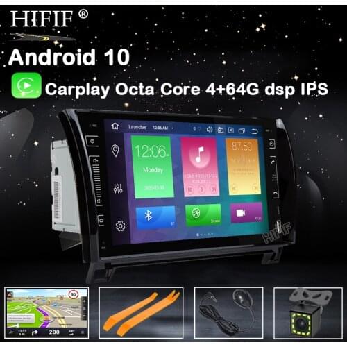 IPS Eight Core Android 10 Car Radio GPS Navigation Central Multimedia for Toyota Sequoia Tundra 2007 2008 2009 2010 2011 2012