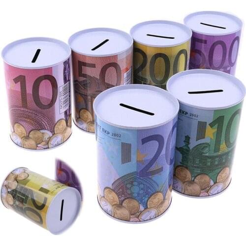 Piggy Bank 1Pc Coins Deposit Home Decoration Storage Box Safe Cylinder Money Box