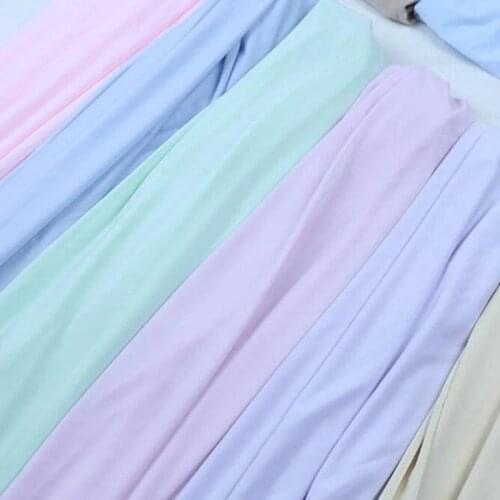 Ice silk fabric four-sided Stretch ice silk stretch fabric Sun protection clothing pajamas lining Spring summer clothing fabrics