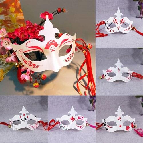 Hot Japanese Style Anime Fox Crown Temptation Masquerade Carnival Masks Halloween Christmas Cospaly Dating Hip-hop Party Mask
