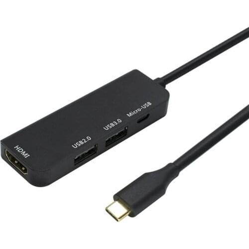 Mini USB C Hub for Macbook Pro Multi USB-A Type C Hub 2.0 USB C Adapter Dock for Huawei Mate 20 Pro OTG Splitter otg tipo c