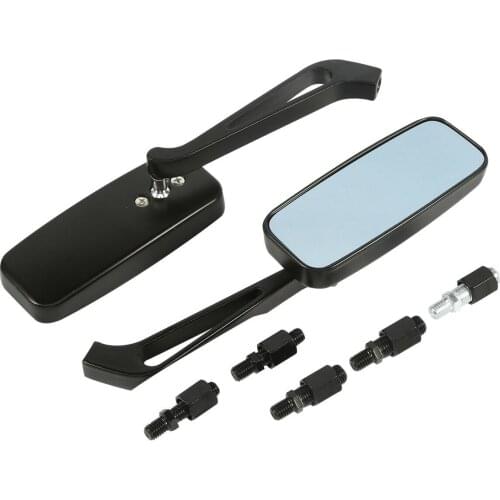 Motorcycle Universal Custom Side View Mirrors For Honda Yamaha Kawasaki Harley 8mm 10mm