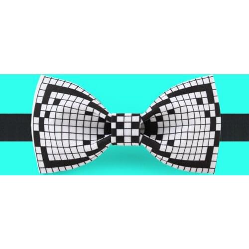 Free shipping new 2017 fashion mens Headwear male dress suit bow tie wedding printed bridegroom groomsman Personality Pixels