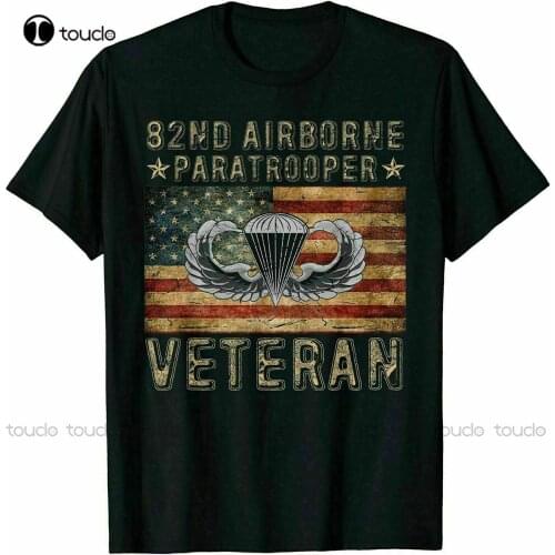 New 82Nd Airborne Paratrooper Veteran Men T-Shirt Tee Gift 2021 Shirt For Men