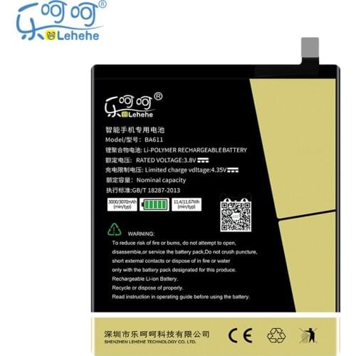 New LEHEHE BA611 Battery for Meizu M5 3070mAh High Quality Smartphone Bateria Replacement with Tools Gifts