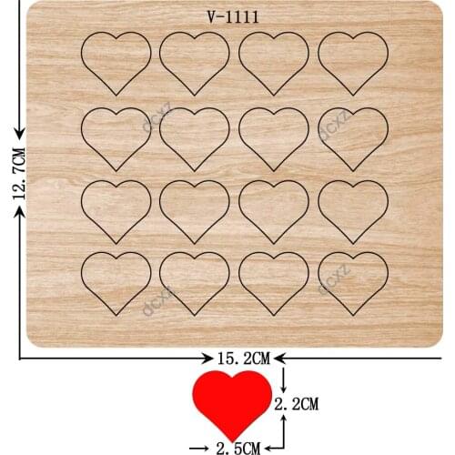 New heart wooden dies cutting dies for scrapbooking /Multiple sizes /V-1111