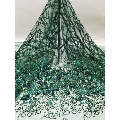 Wholesale african embroidered tulle fabric french net lace fabric L-168684 for nigerian wedding
