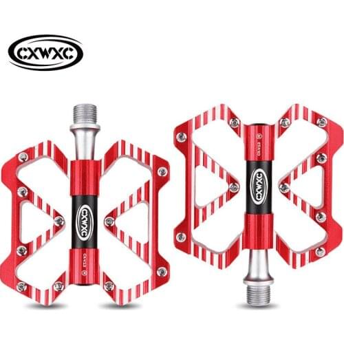 Mountain Bike Pedal MTB Pedal Bicycle Flat Pedals Aluminum Alloy Cycling Anti-skid 3 Bearings Platform Pedal Bicycle Accessories
