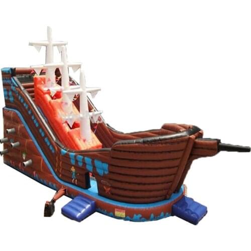 Factory Sale New Large Inflatable Fun City Inflatable Ship Slide PVC Trampoline Castle Games for Kids