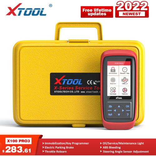 XTOOL X100 Pro2 OBD2 Auto Key Programmer/Mileage Adjustment X100PRO ECU Reset Code Read Car Tools Multi-Language Free Update