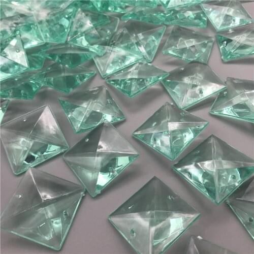 Transparent Beads 30mm Square Beads Bead Curtain Scattered Beads Acrylic Lighting Accessories beads for jewelry making