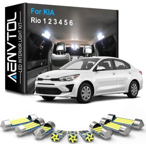 AENVTOL Canbus Interior LightsLED For KIA RIO 1 2 3 4 5 6 1999-2012 2013 2014 2015 2016 2017 2018 2019 2020 2021 Car Accessories