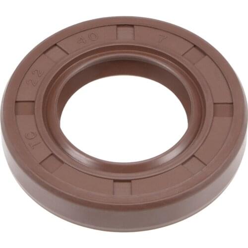 Uxcell Oil Seal 22mm Inner Dia 40mm OD 7mm Thick Fluorine Rubber Double Lip Seals