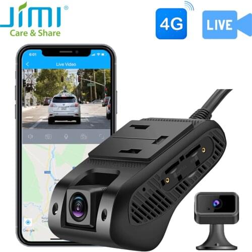 Jimi JC400 4G Dash Cam With Live Streaming GPS Tracking Remote Monitoring WiFi Multiple Alerts Via APP PC Car Camera For Vehicle