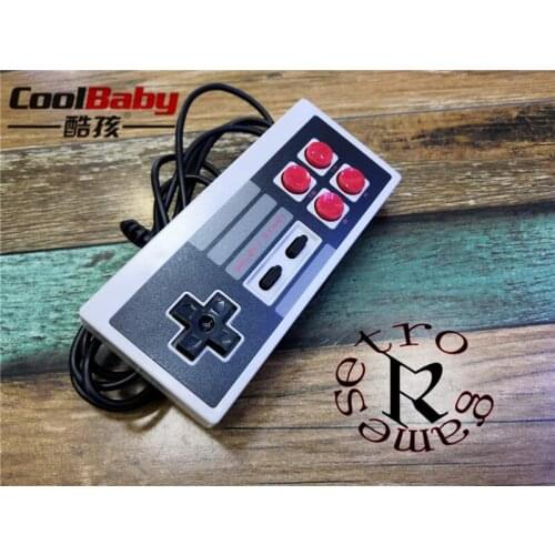 10pcs 4red button controller for coolbaby Mini TV Handheld Video Game Console For Joypad Gamepad 9 pin 8bit games console