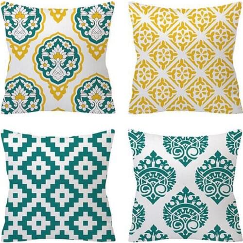 2pcs/set Creative Geometry Pattern Cushion Cover Throw Pillowcase Sofa Pillow Case for Living Room Household Decoration
