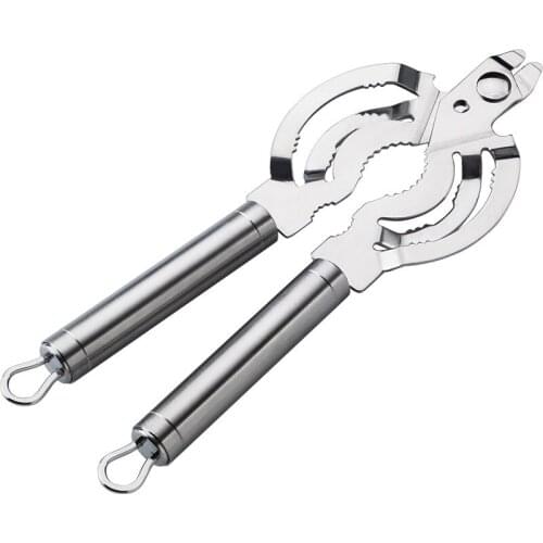 304 Stainless Steel Bottle Opener Cap Opener Multi-function Screw Cap Screw Cap Screw Cap Tool Walnut Clamp Kitchen Tools