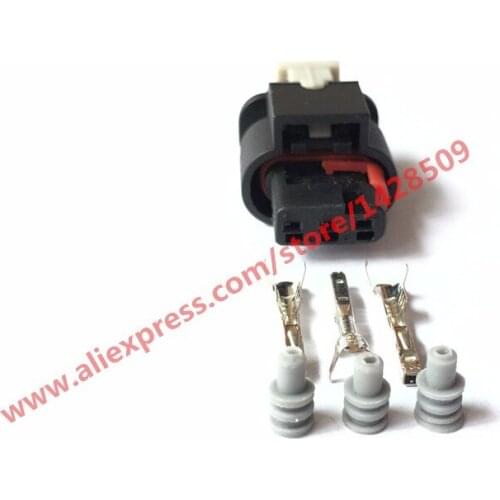 5 Sets Tyco Amp 3 Pin Female Waterproof Auto Wire Connector Sealed Plastic Car Housing Plug With Terminals And Seals 1-1670917-5