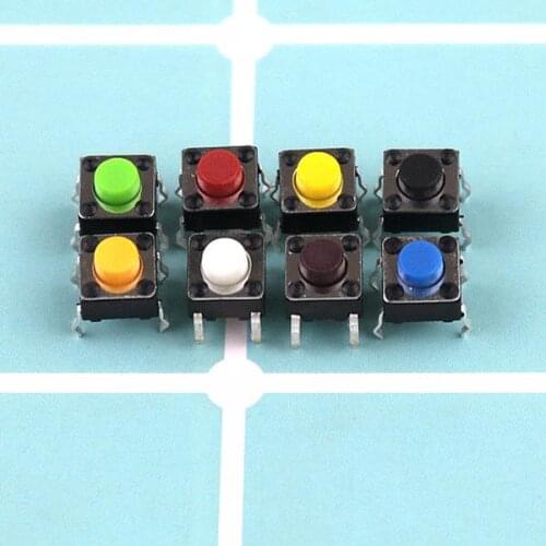 50PCS 6*6*5mm touch switch 4 foot micro button 6x6x5 miniature electromagnetic oven accessories panel key switch
