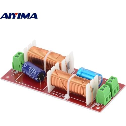AIYIMA 150W Treble Bass Audio Speaker Frequency Divider Filter Crossover 2 Way Hifi Two Way Crossover Audio Board 2dB/6 OCT