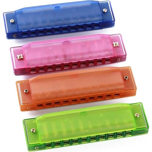 Kids Gift 10 Hole Harmonica Musical Toy Instrument Toy Musical Instrument Children Early Educational Toy Wisdom Development