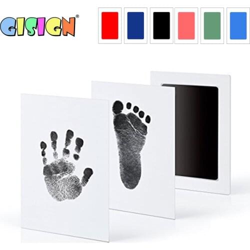 Baby Care Handprint Footprint Kit Non-Toxic Newborn Imprint Hand Inkpad Watermark Infant Souvenirs Casting Clay Toys Gift