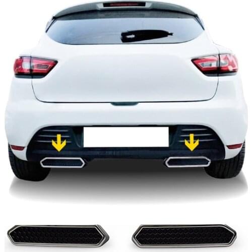 Renault Clio 4 exhaust Diffuser Stainless steel 2 Pieces. 2012-2019. ISO9001 / 2008 A + Quality modified design