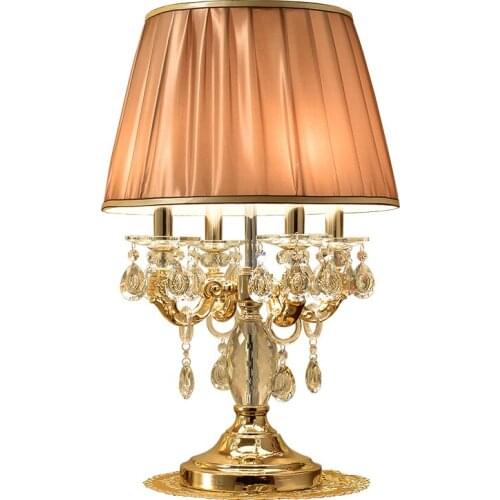 European style living room crystal lamp bedroom bedside modern minimalist personality creative fashion study decoration lamps