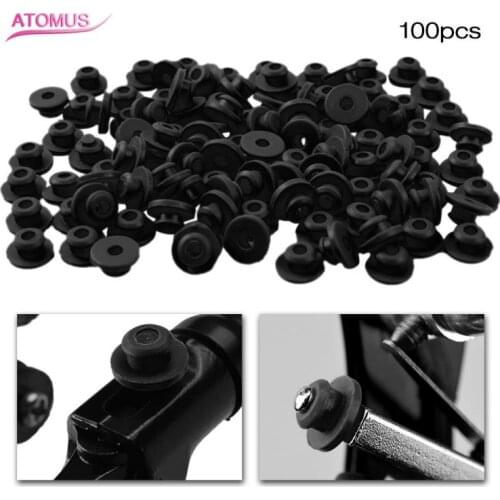 100PCS ATOMUS Tattoo "T" Type Needle Pad Tattoo Needle Rubber Grommets Nipples Tattoo Machine Accessory Armature Bar Tools