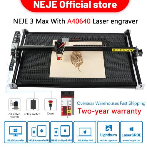 NEJE Master 2S Max 80W 460 x 810 mm cnc Desktop mini wireless Laser Engraver, Cutter, Wood Router, Engraving, Cutting Machine