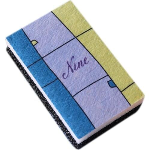 New Cartoon Square Sponge To Wipe The Kitchen Cleaning Scrubbing Brush Strong Cleaning Sponge