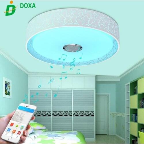 NEW RGB Dimmable Intelligent Bluetooth APP Control Wireless Music Ceiling Light Smart LED Ceiling Lamp luz de techo de la musica
