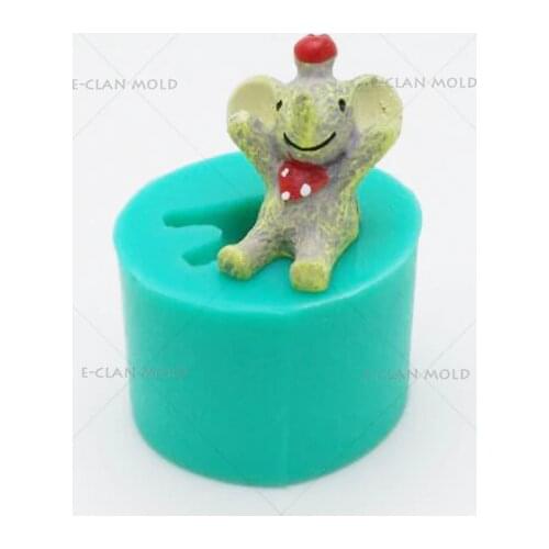 NEW Elephant DIY silicone molds for cake pudding jelly soap mold 3D salt sculpture ice sculpture candle mould S0466DX25