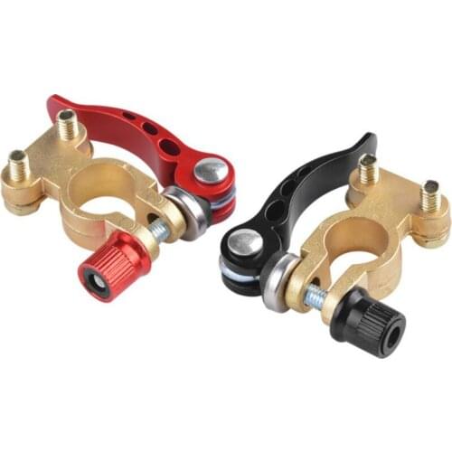 9x14 x2.5cm Pure Copper 2 Interface Battery Connector Practical Galvanized Brass Battery Connector Professional Auto Parts