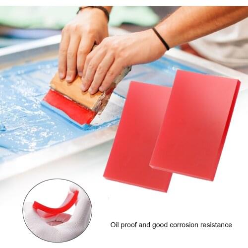 EHDIS 2PCS Durable Rubber Squeegee Blades Oil Proof Glass Water Cleaning Wiper Vinyl Car Wrap Sticker Scraper Auto Accessories