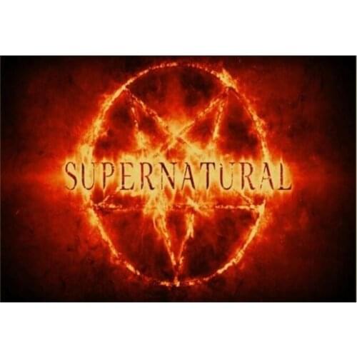 Supernatural DIY Portrait Embroidery 11CT Cross Stitch Kits Craft Needlework Set Cotton Thread Printed Canvas Home Decoration