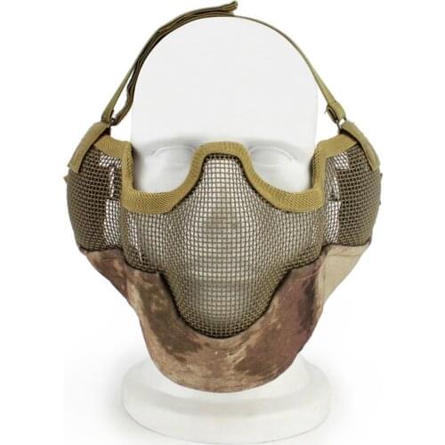 Tactical Combat Steel Mesh Mask Outdoor Shooting Airsoft Protection Masks Hunting Adjustable Paintball Mask