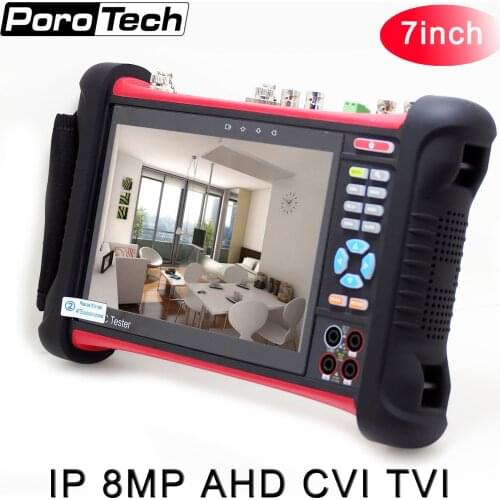 Top Function WIFI 7inch CCTV Test Monitor X7 Series Camera Tester 8MP TVI AHD CVI SDI Cctv Tester Rj45 Tdr Multimeter Opm Ip Sdi